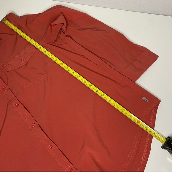 Eddie Bauer | Women's Orange button down shirt Size L - Picture 8 of 10